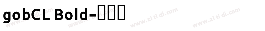 gobCL Bold字体转换
